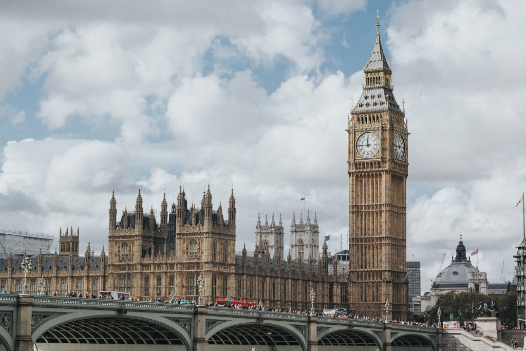 Bild på Big Ben och Westminster Palace i London