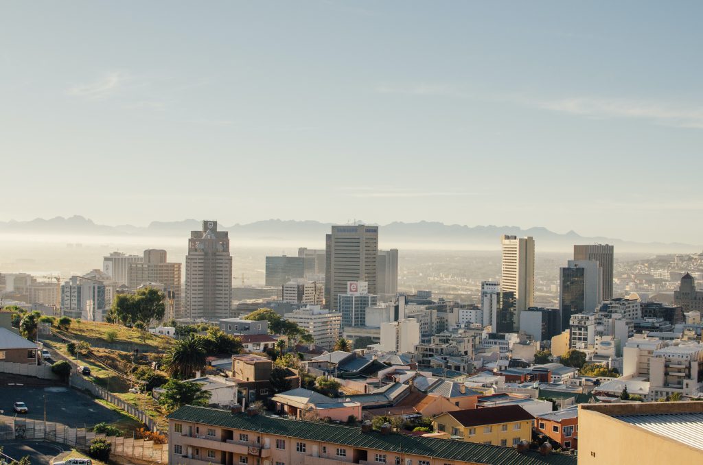 Bilden visar utsikt över Kapstaden där Liberal Praktik har praktikplatser