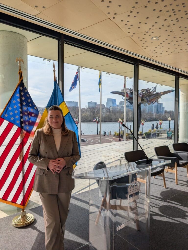 Praktikant Sara von Bonsdorff